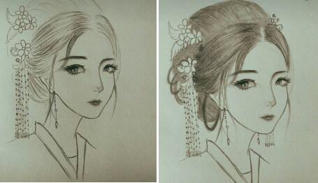 二月二，電力作家坐家“戰(zhàn)疫”新作——觀美姬素描遙寄故鄉(xiāng)九妹