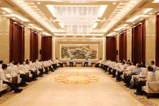國家電網(wǎng)公司毛偉明、辛保安與山東省委書記劉家義、代省長李干杰會談