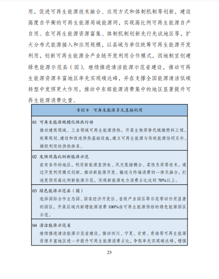發(fā)改委、能源局等九部委聯(lián)合印發(fā)發(fā)布“十四五”可再生能源規(guī)劃！