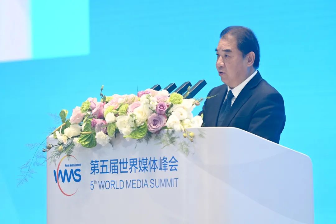 南方電網(wǎng)公司董事長、黨組書記孟振平在第五屆世界媒體峰會(huì)上作主旨發(fā)言