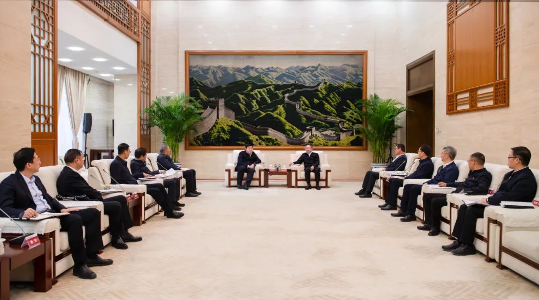大唐集團董事長、黨組書鄒磊與國家電網(wǎng)董事長、黨組書記張智剛會談