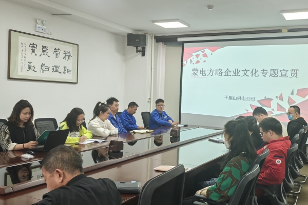 內(nèi)蒙古烏海千里山供電公司開展理論宣貫學習，凝聚全員奮進力量