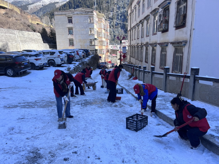 挺膺擔(dān)當(dāng)志愿服務(wù)，清冰除雪保障安全