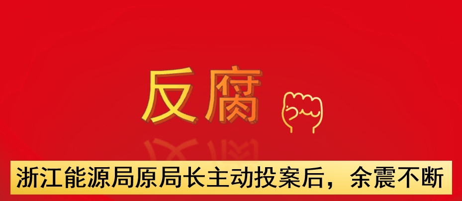 浙江能源局原局長主動投案后，余震不斷